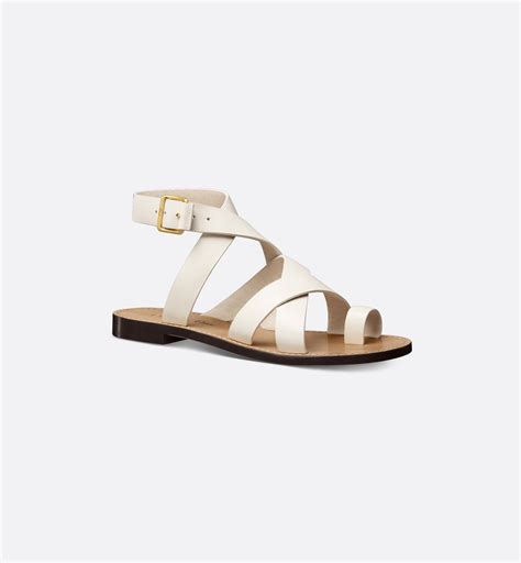 Dioriviera C'est Dior Thong Sandal White Calfskin 